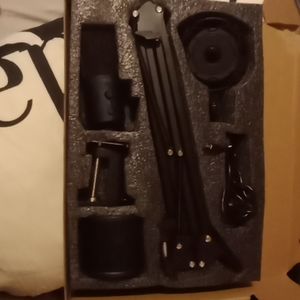 Microphone with swivel stand